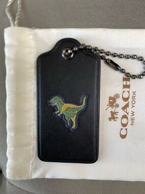 Coach Rexy large hangtag